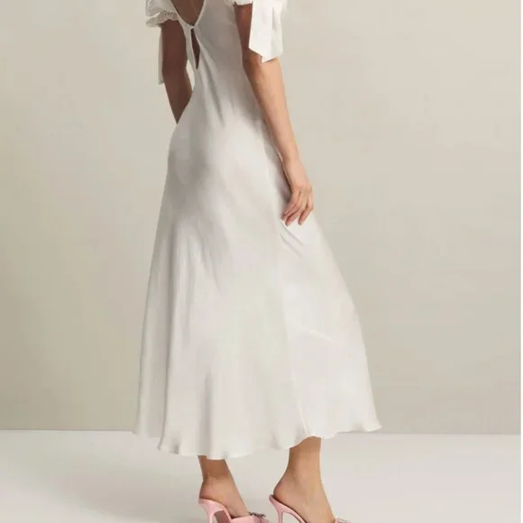 Selkie Poet Slip Dress in Ivory - Picture 3 of 5